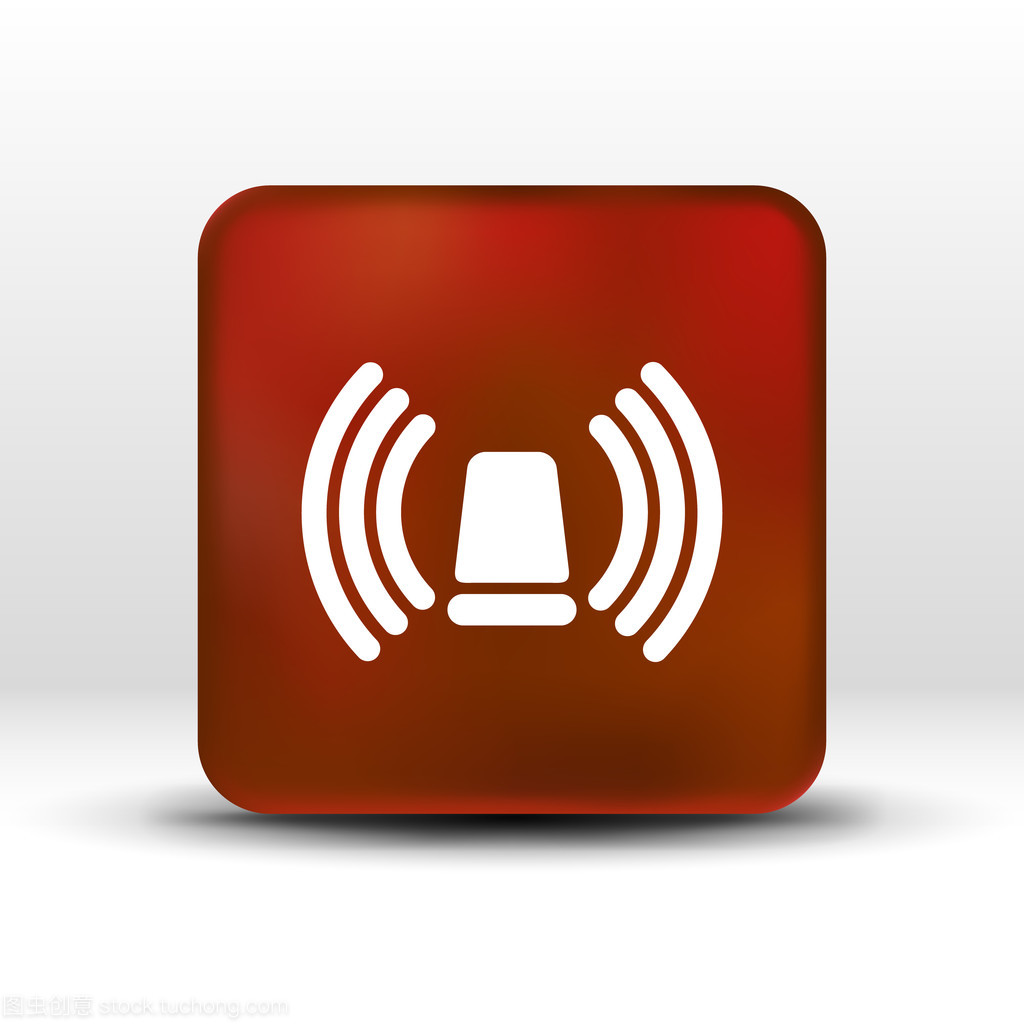 圖標(biāo)的燈塔警報器孤立的謹(jǐn)慎警察白色醫(yī)療